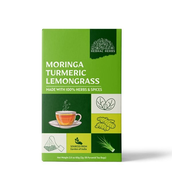 Moringa Turmeric Lemongrass Tea Bags Herbal Blend